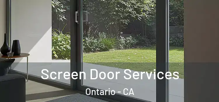Screen Door Services Ontario - CA